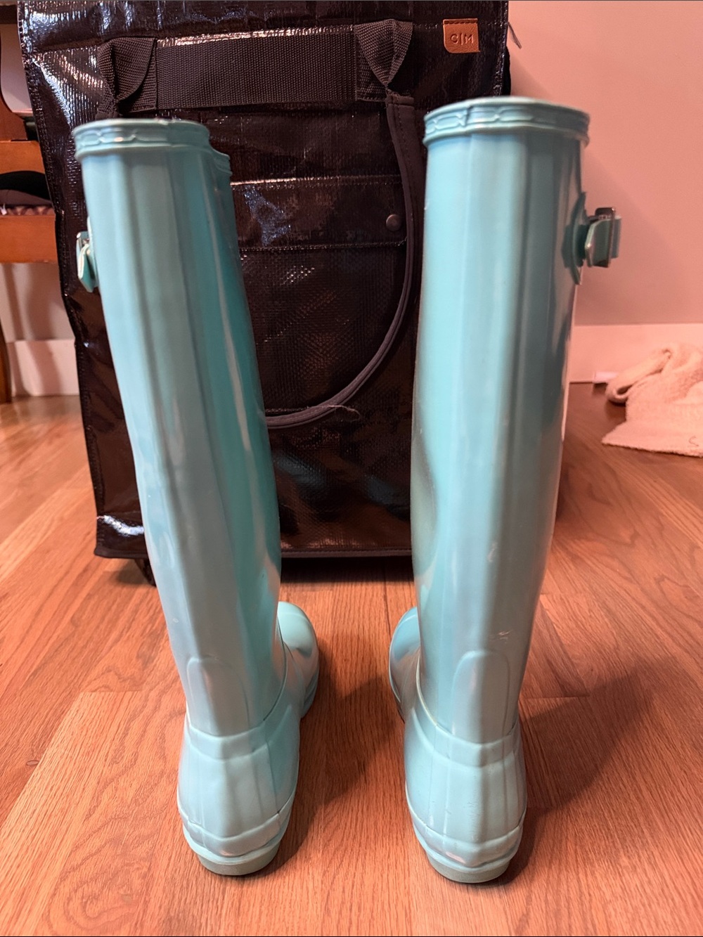 Hunter Tall Rain Boots - RARE Tiffany Blue - Picture 4 of 12